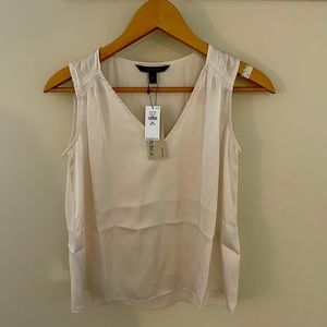 NWT Banana Republic soft satin V-neck top
